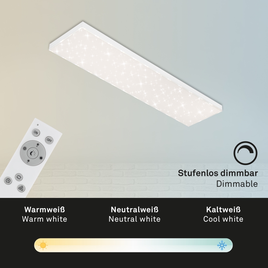 Brilo - Iluminação de teto LED com regulação STARRY SKY LED/24W/230V 3000-6500K + controlo remoto