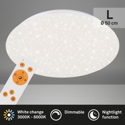 Brilo - Iluminação de teto LED com regulação STARRY SKY LED/40W/230V 3000-6000K + controlo remoto