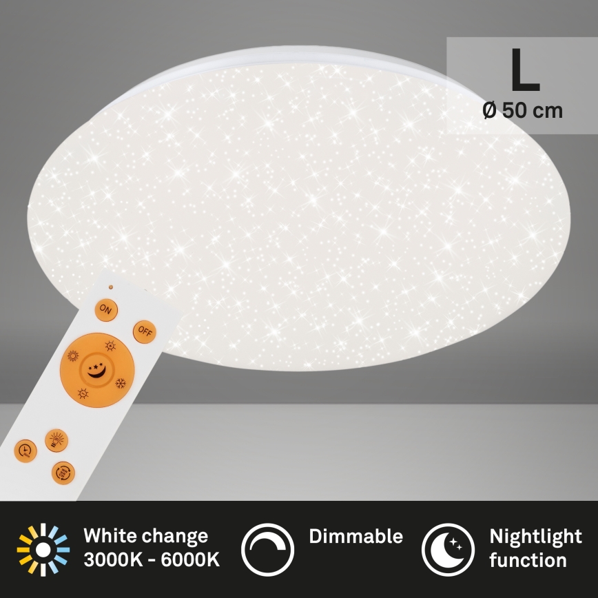 Brilo - Iluminação de teto LED com regulação STARRY SKY LED/40W/230V 3000-6000K + controlo remoto