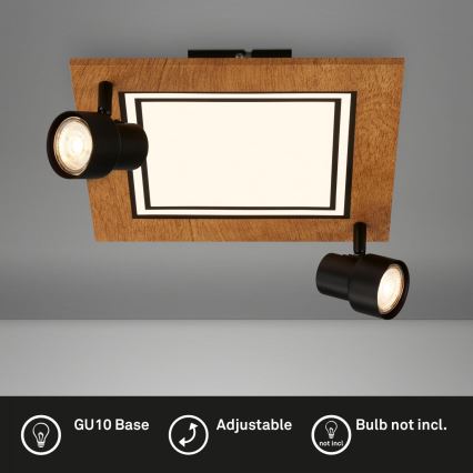 Brilo - Iluminação de teto LED LED/12W/230V + 2xGU10/9W 3000K