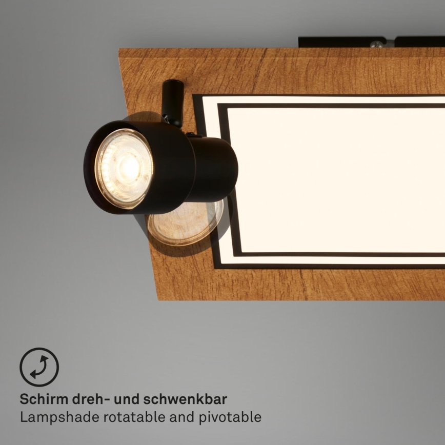 Brilo - Iluminação de teto LED LED/12W/230V + 2xGU10/9W 3000K