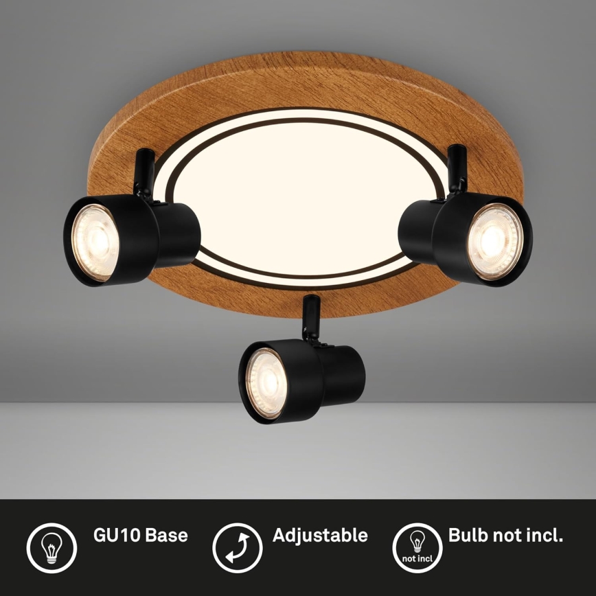 Brilo - Iluminação de teto LED LED/12W/230V + 3xGU10/9W 3000K