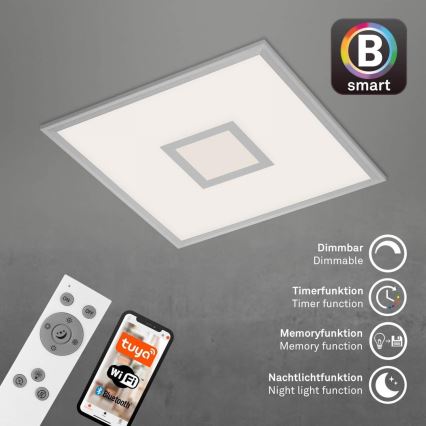 Brilo - Iluminação de teto LED RGB com regulação CENTRO LED/24W/230V 2700-6500K Wi-Fi Tuya + comando