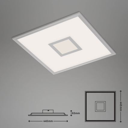 Brilo - Iluminação de teto LED RGB com regulação CENTRO LED/24W/230V 2700-6500K Wi-Fi Tuya + comando