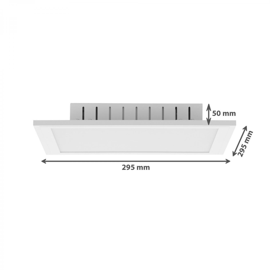Brilo - Iluminação de teto LED RGB com regulação COLOUR LED/15W/230V 3000-6500K + comando