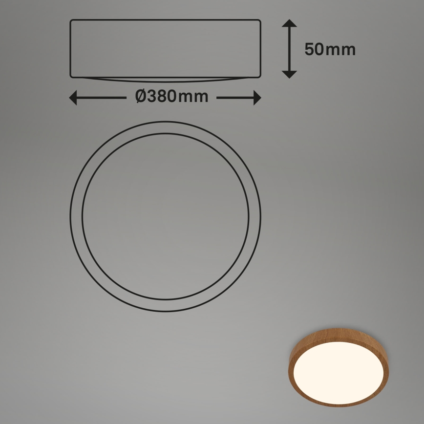 Brilo - Iluminação de teto LED RUNA LED/24W/230V