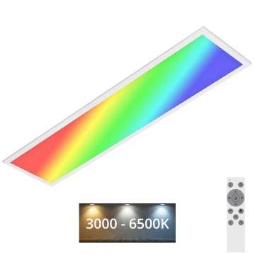 Brilo - Iluminação de teto RGBW com regulação SLIM LED/24W/230V 3000-6500K 100x25 cm + controlo remoto