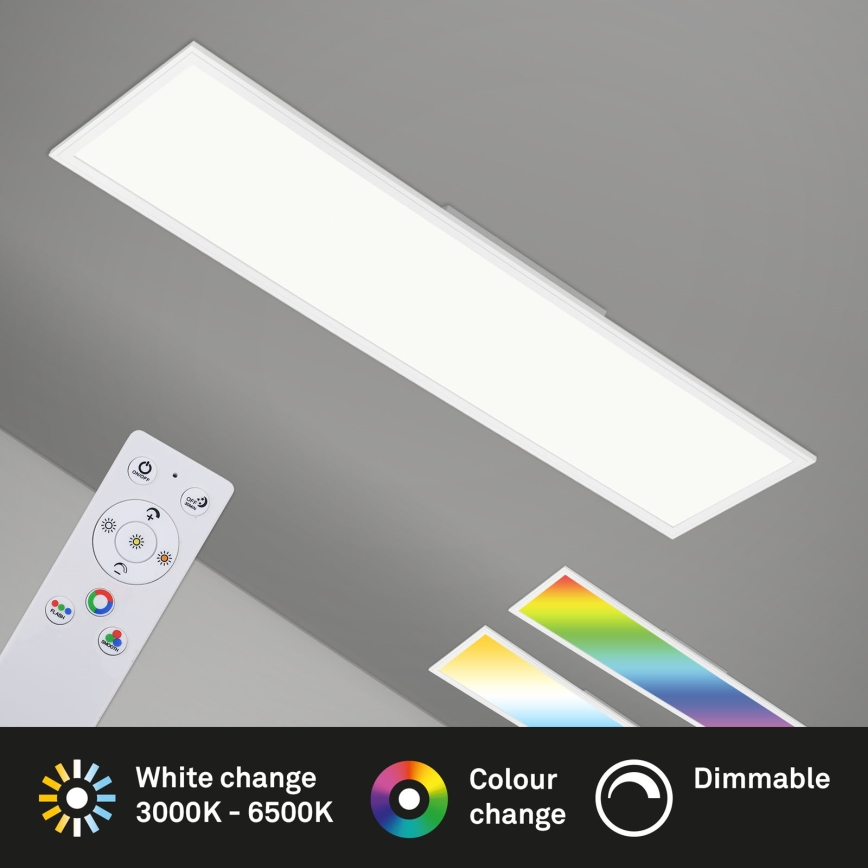 Brilo - Iluminação de teto RGBW com regulação SLIM LED/40W/230V 3000-6500K + controlo remoto