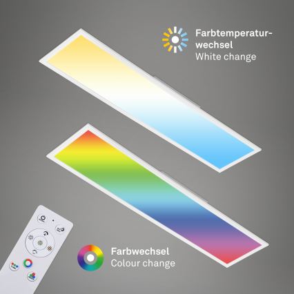 Brilo - Iluminação de teto RGBW com regulação SLIM LED/40W/230V 3000-6500K + controlo remoto
