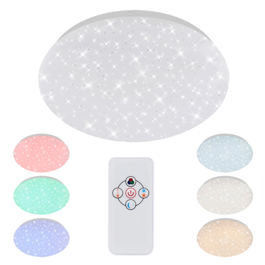 Brilo - Iluminação de teto RGBW com regulação STARRY SKY LED/10W/230V + controlo remoto