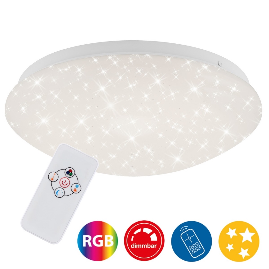 Brilo - Iluminação de teto RGBW com regulação STARRY SKY LED/10W/230V + controlo remoto