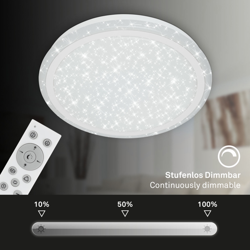 Brilo - Iluminação de teto RGBW com regulação STARRY SKY LED/24W/230V 3000-6500K + controlo remoto