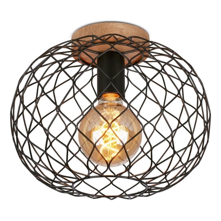 Brilo - Iluminação de teto WINKI 1xE27/40W/230V árvore da borracha