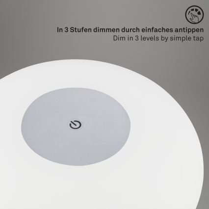 Brilo - Lâmpada de Mesa LED Recarregável e Dimerizável para Exterior OLANA LED/3W/5V IP44