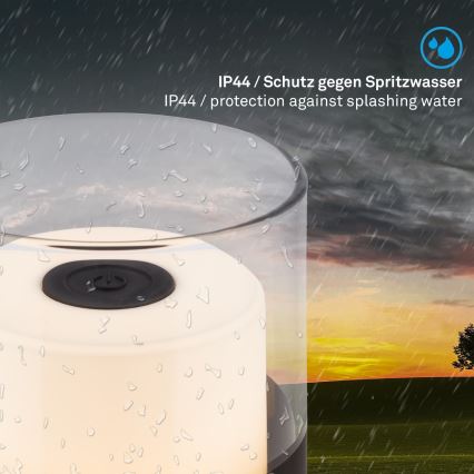 Brilo - Lâmpada de mesa LED recarregável e regulável para exterior LILET LED/2W/5V IP44