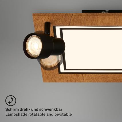 Brilo - Plafon LED LED/12W/230V + 2xGU10/9W 3000K