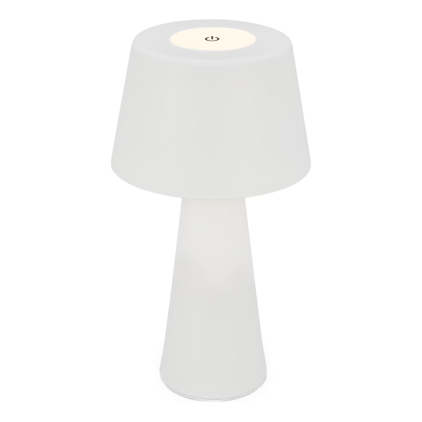 Brilo - LED Regulação rechargeable exterior candeeiro de mesa LED/3,5W/5V IP44 branco