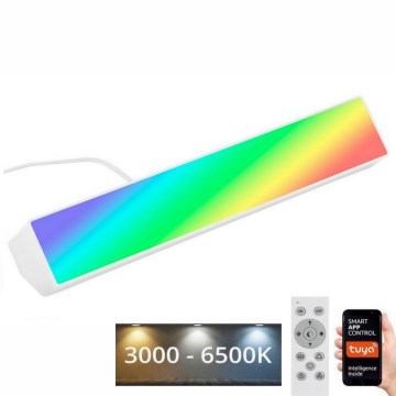 Brilo - LED RGBW Candeeiro de mesa com regulação LED/9W/230V 3000-6500K Wi-Fi Tuya + comando
