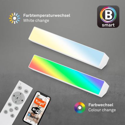 Brilo - LED RGBW Candeeiro de mesa com regulação LED/9W/230V 3000-6500K Wi-Fi Tuya + comando
