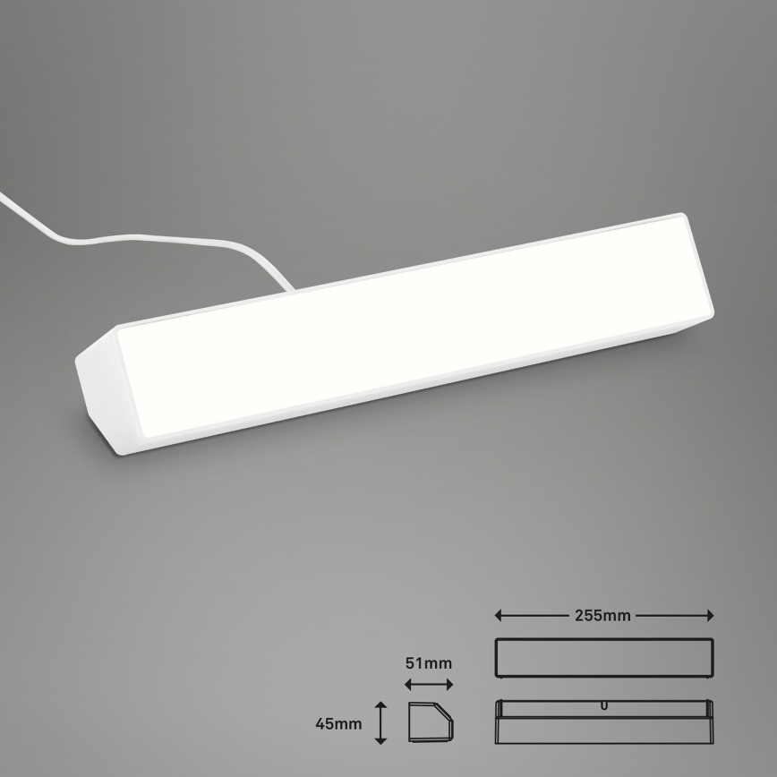 Brilo - LED RGBW Candeeiro de mesa com regulação LED/9W/230V 3000-6500K Wi-Fi Tuya + comando