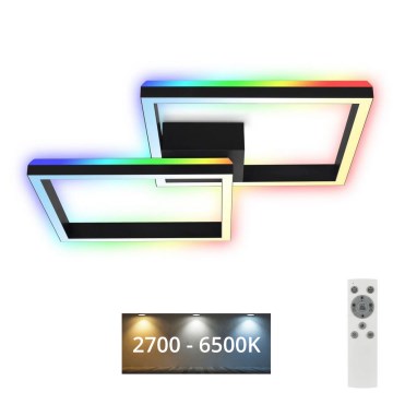 Brilo - LED RGBW Candelabro integrado com regulação FRAME 2xLED/17W/230V 2700-6500K + controlo remoto
