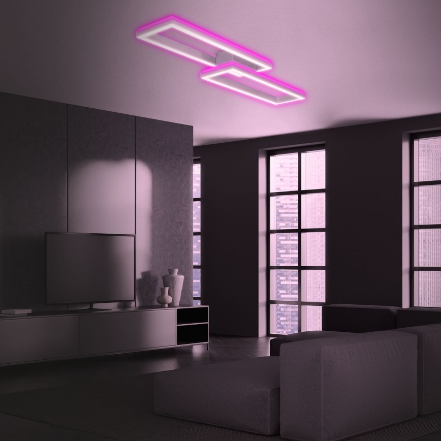 Brilo - LED RGBW Candelabro integrado com regulação FRAME 2xLED/21W/230V 2700-6500K + controlo remoto