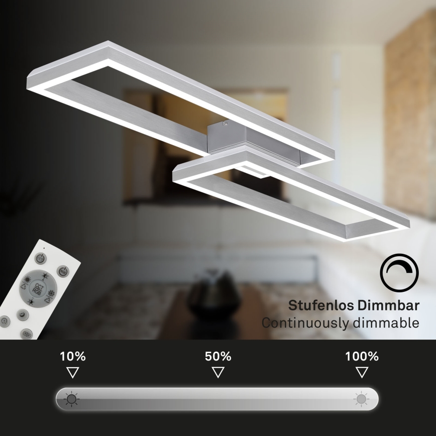 Brilo - LED RGBW Candelabro integrado com regulação FRAME 2xLED/21W/230V 2700-6500K + controlo remoto