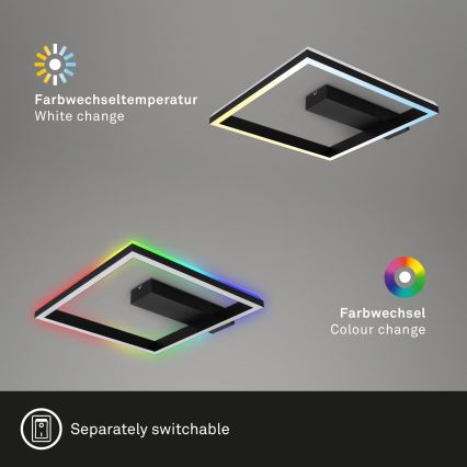 Brilo - LED RGBW Candelabro integrado com regulação FRAME LED/18W/230V 2700-6500K + controlo remoto