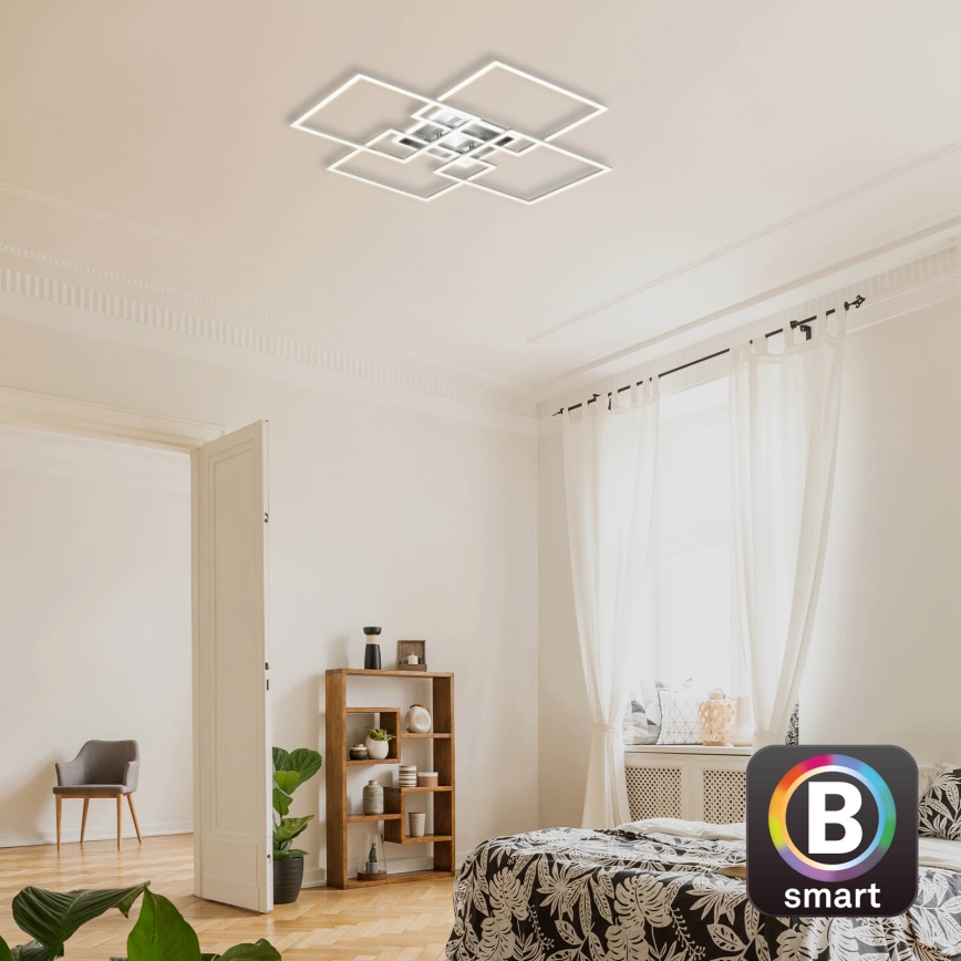 Brilo - Lustre de teto LED dimável FRAME LED/50W/230V 2700-6500K Wi-Fi Tuya + controlo remoto