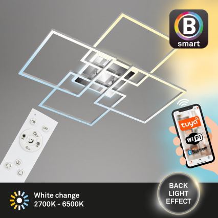 Brilo - Lustre de teto LED dimável FRAME LED/50W/230V 2700-6500K Wi-Fi Tuya + controlo remoto