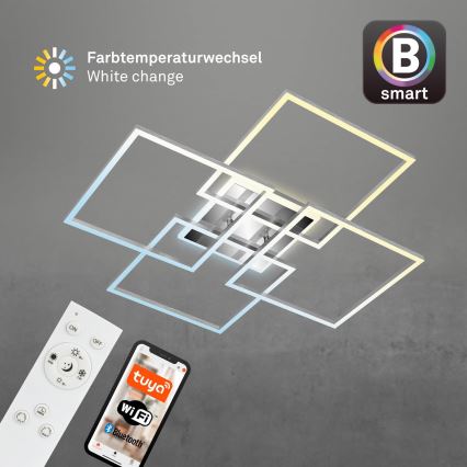 Brilo - Lustre de teto LED dimável FRAME LED/50W/230V 2700-6500K Wi-Fi Tuya + controlo remoto