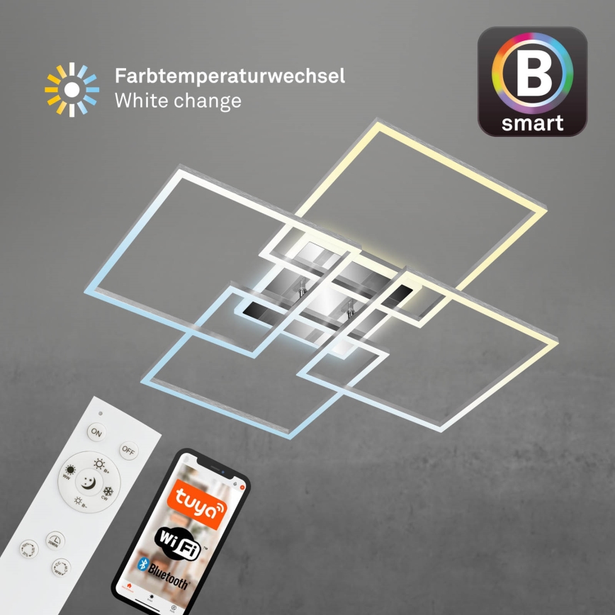 Brilo - Lustre de teto LED dimável FRAME LED/50W/230V 2700-6500K Wi-Fi Tuya + controlo remoto