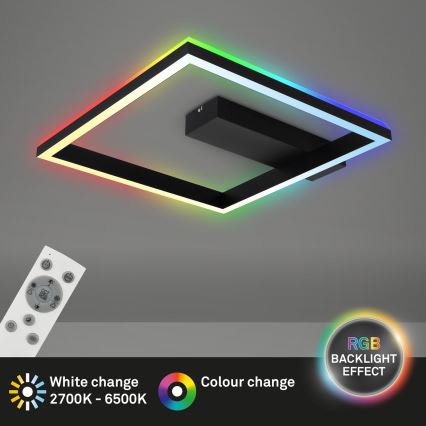 Brilo - Lustre de teto LED RGBW dimável FRAME LED/18W/230V 2700-6500K + controlo remoto