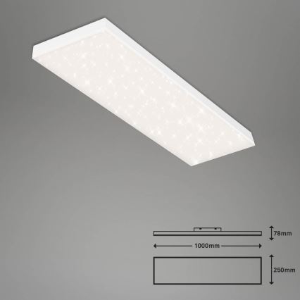 Brilo - Painel integrado LED com regulação FRAMELESS LED/28W/230V 3000-6500K Wi-Fi Tuya + comando