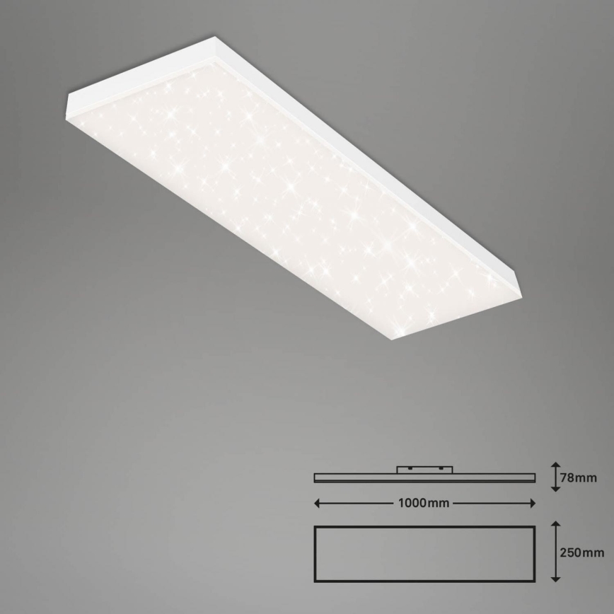 Brilo - Painel integrado LED com regulação FRAMELESS LED/28W/230V 3000-6500K Wi-Fi Tuya + comando