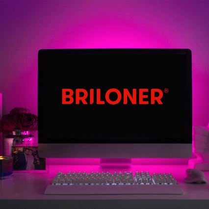Brilo - Tira LED RGB com regulação 6,6m LED/6W/USB + comando
