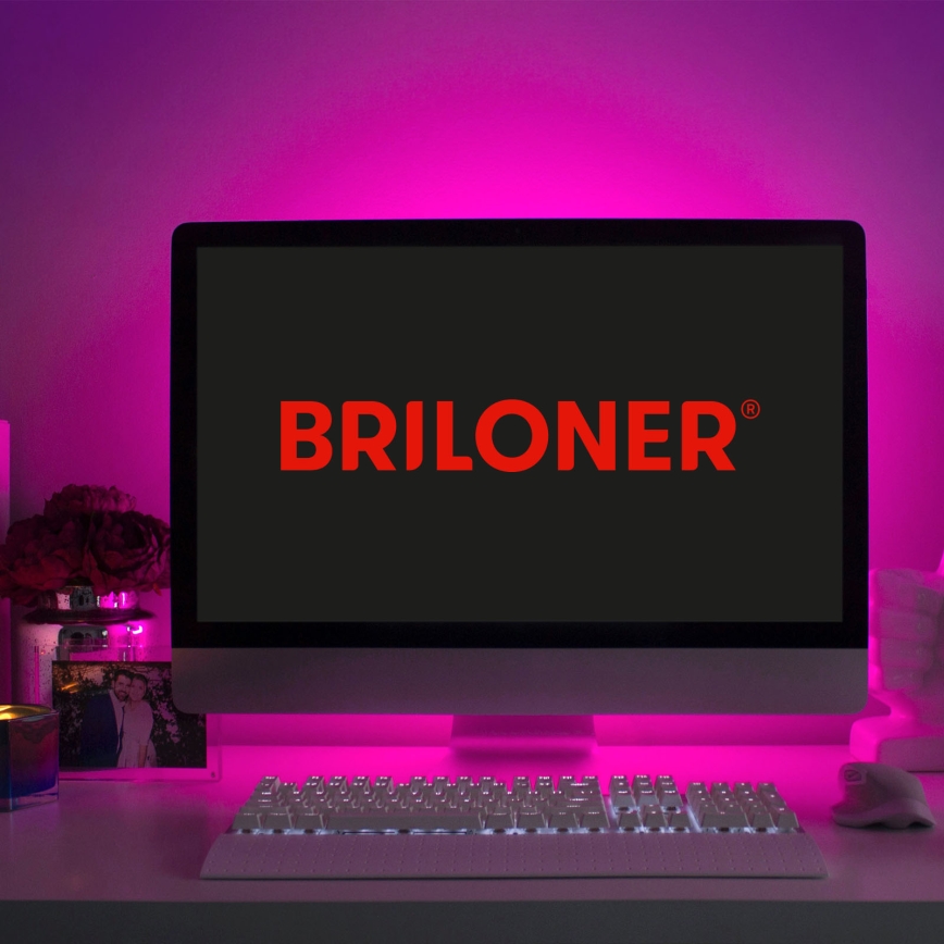 Brilo - Tira LED RGBW com regulação 6,5m LED/18W/230V Wi-Fi Tuya + controlo remoto