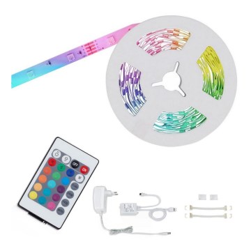 Brilo - Tira LED RGBW com regulação 6,5m LED/22W/230V + controlo remoto