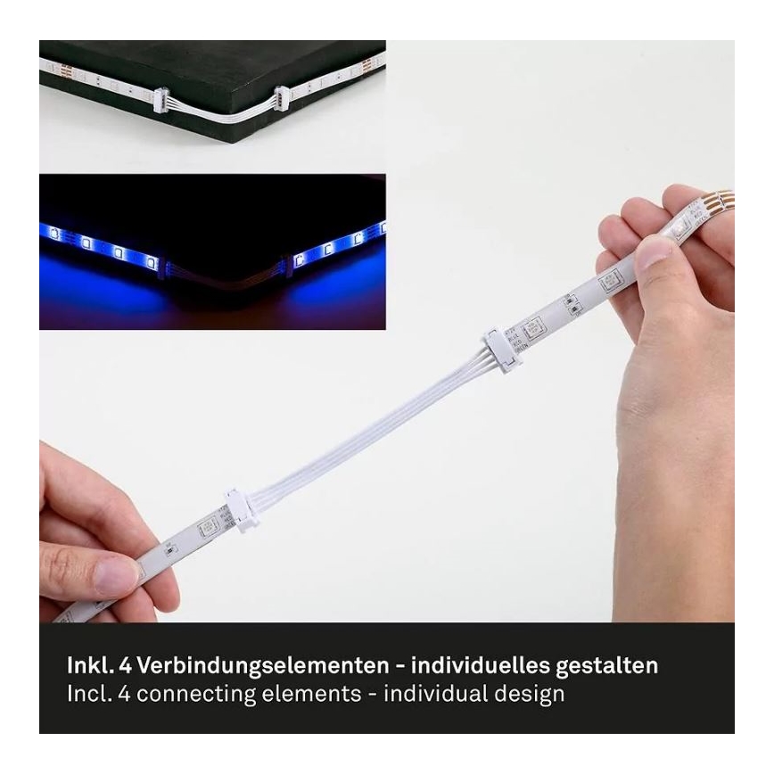 Brilo - Tira LED RGBW com regulação 6,5m LED/22W/230V + controlo remoto