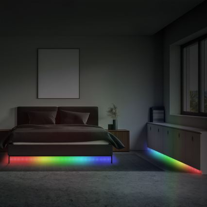 Brilo - Tira LED RGBW com regulação MUSIC 6,65m LED/18W/230V Wi-Fi Tuya + controlo remoto