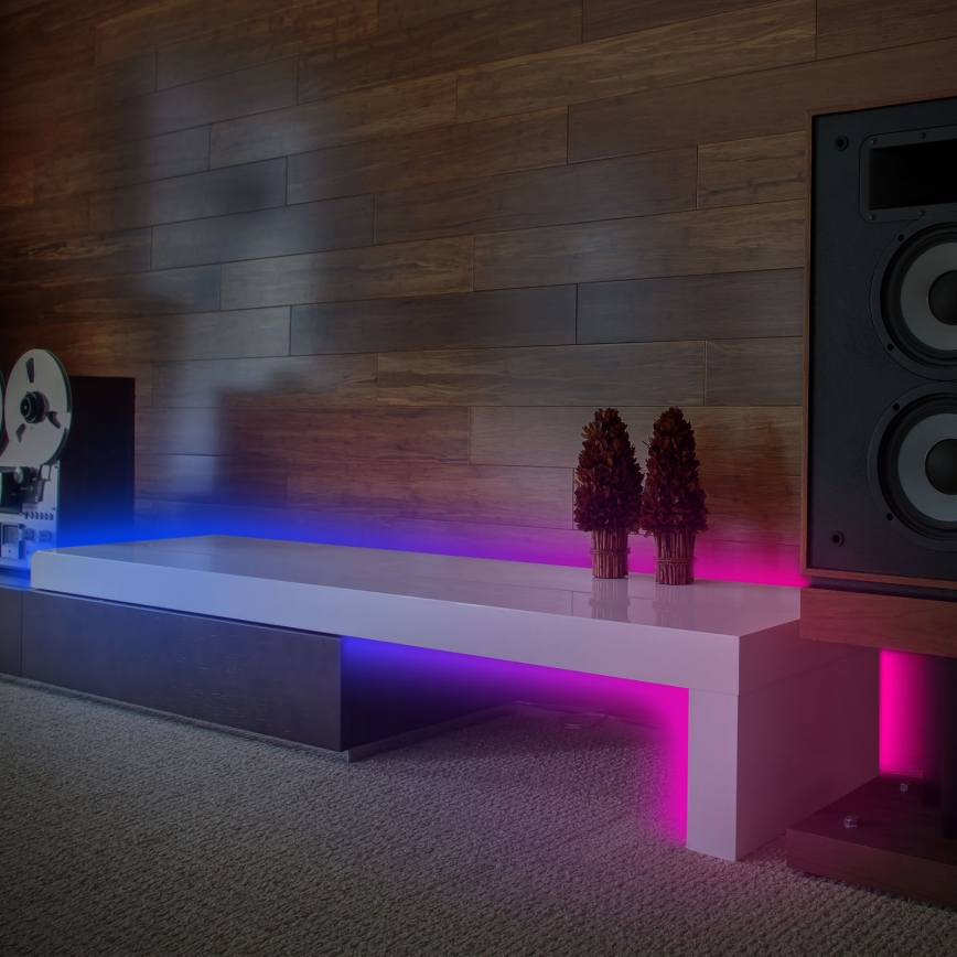 Brilo - Tira LED RGBW com regulação MUSIC 6,65m LED/18W/230V Wi-Fi Tuya + controlo remoto