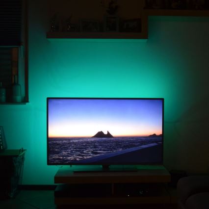 Brilo - Tira LED RGBW com regulação para TV 3m LED/2,5W/USB + controlo remoto