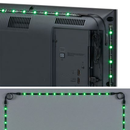 Brilo - Tira LED RGBW com regulação para TV 3m LED/2,5W/USB + controlo remoto