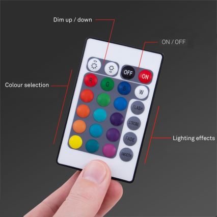 Brilo - Tira LED RGBW com regulação para TV 3m LED/2,5W/USB + controlo remoto
