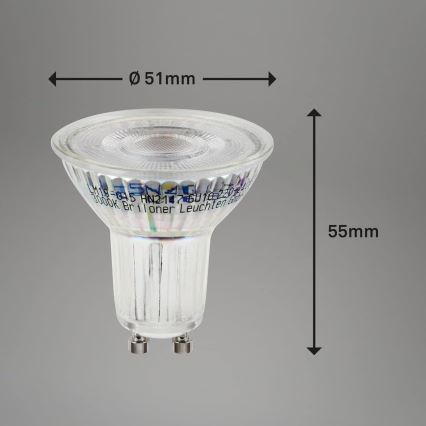 Briloner 0548-003 - CONJUNTO 10x Lâmpada LED GU10/3,5W/230V 3000K