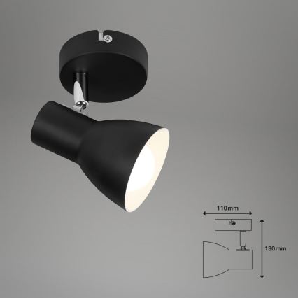 Briloner 10698889 - Foco de parede 1xE14/25W/230V preto