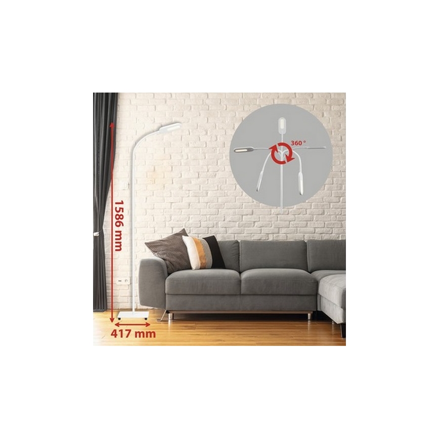Briloner 1297-016 -  Iluminação de teto LED com regulação LED/8W/230V 3000/4000/6000K