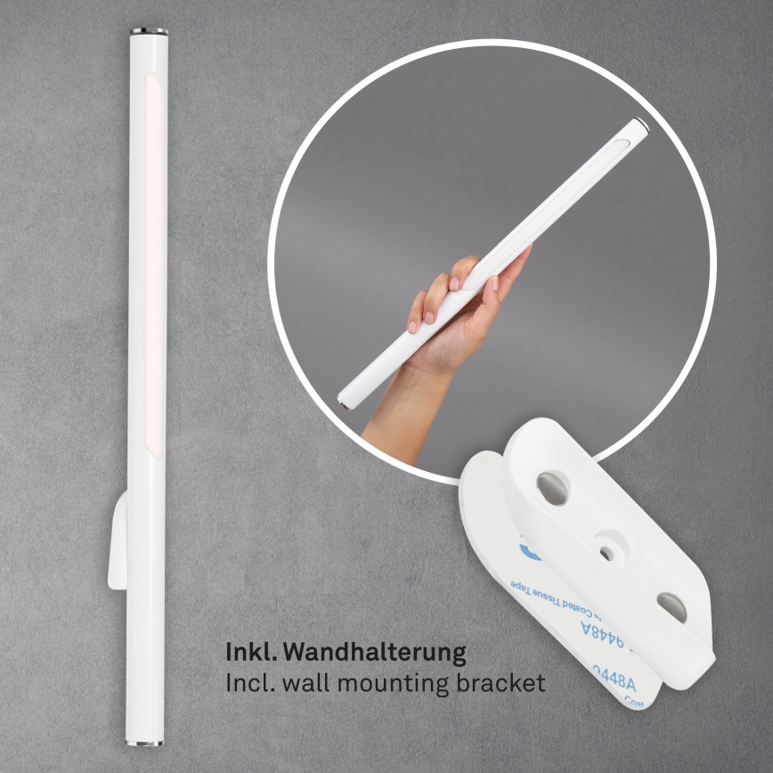 Briloner 1384-016 - Candeeiro de chão LED tátil com regulação 2em1 EVERYWHERE LED/2,3W/5V 2000 mAh