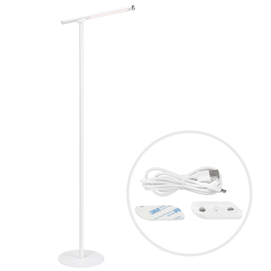 Briloner 1384-016 - Candeeiro de chão LED tátil com regulação 2em1 EVERYWHERE LED/2,3W/5V 2000 mAh