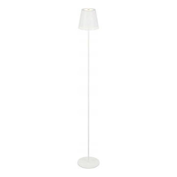 Briloner 1438016 - Candeeiro de pé tátil LED regulável LED/3,5W/5V 3000K 130 cm branco